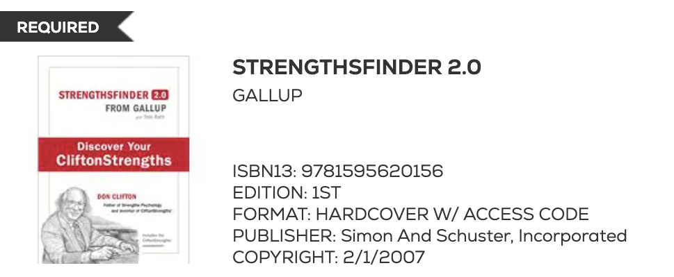 Strengthsfinder 2.0 by Gallup